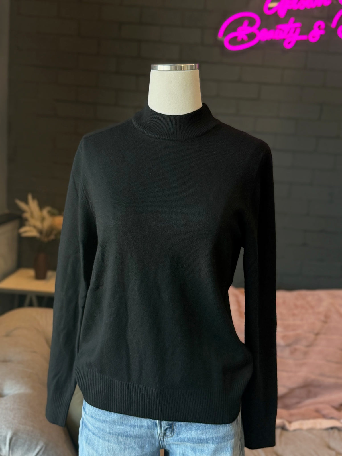 Violet Mockneck Sweater