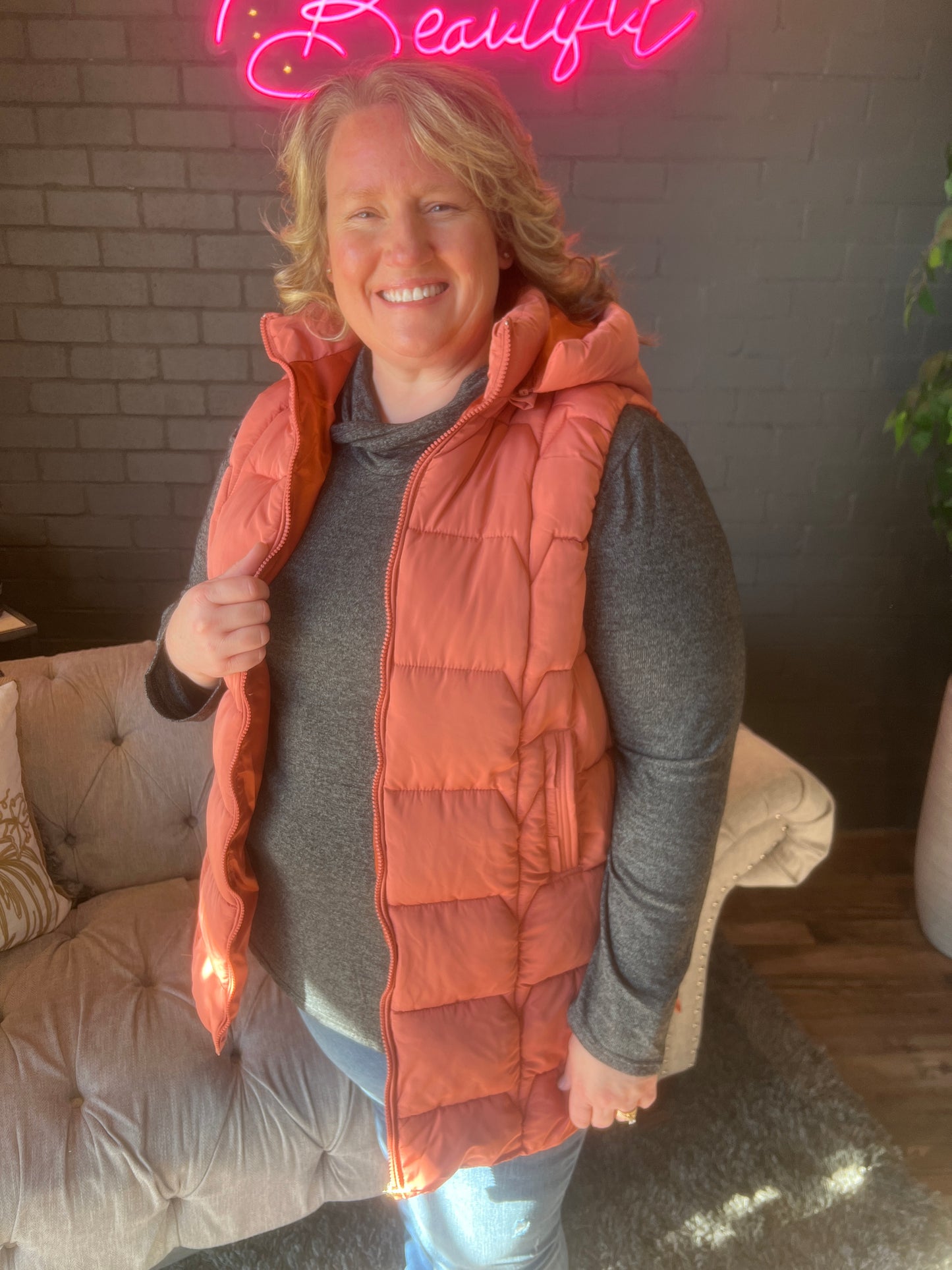 Keeley Puffer Vest w/ Removable Hood