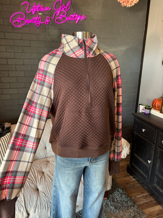 Elsie Plaid Sweatshirt