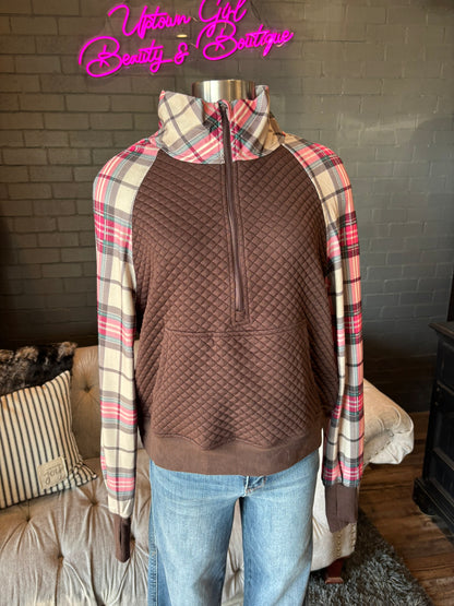 Elsie Plaid Sweatshirt