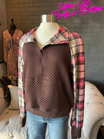 Elsie Plaid Sweatshirt