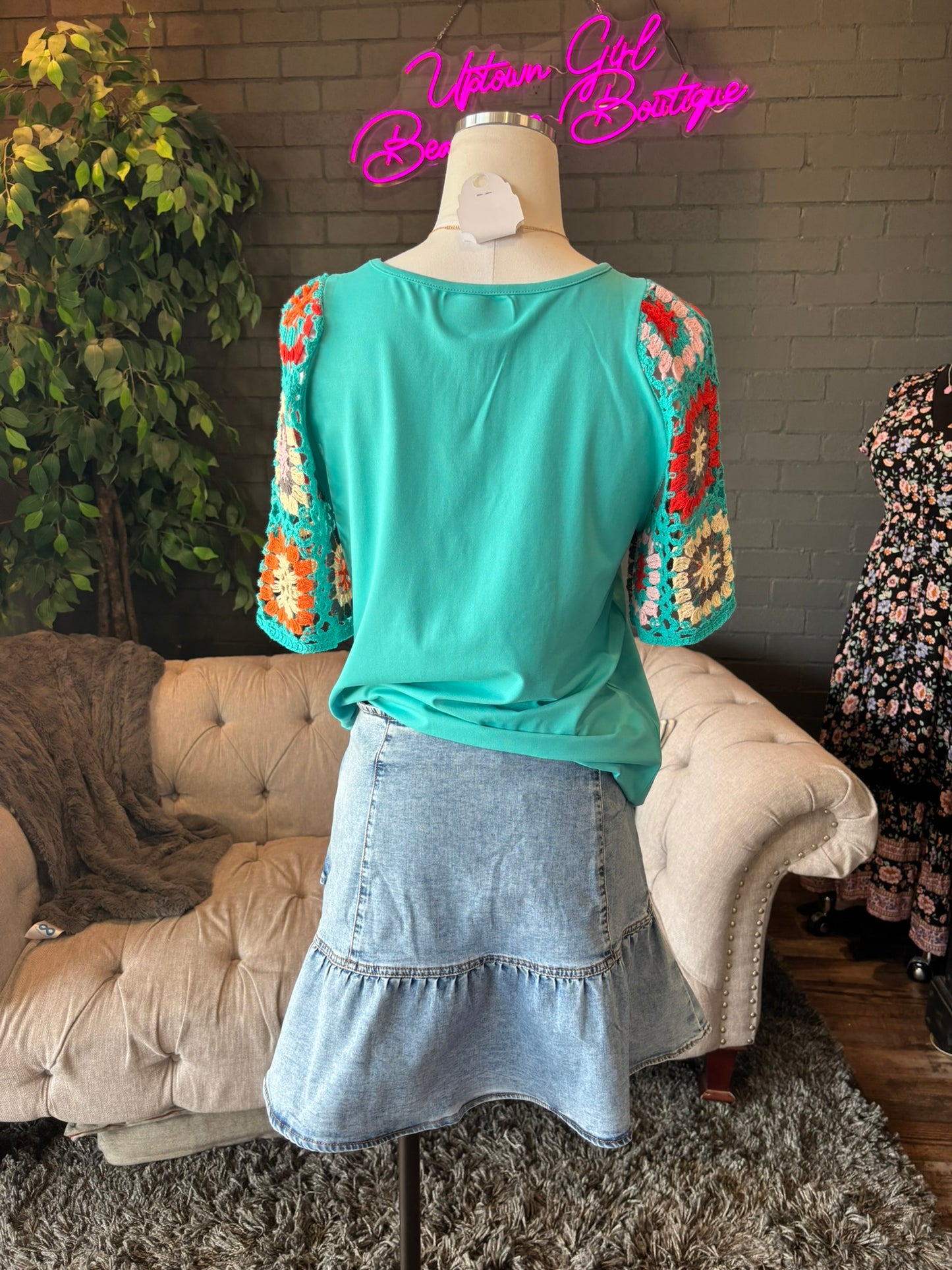 Taya Asymmetrical Denim Skirt