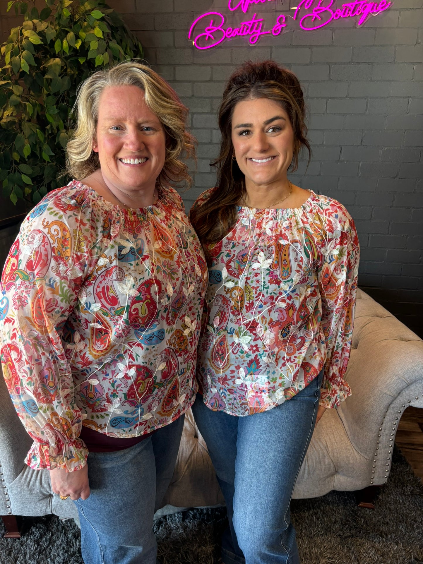 Rita Floral Paisley Top
