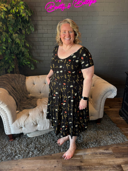 Sadie Dress - Grown Floral Print