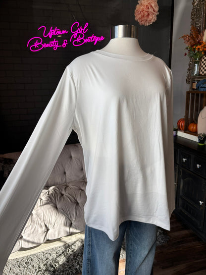 Basic White Long Sleeve Tee