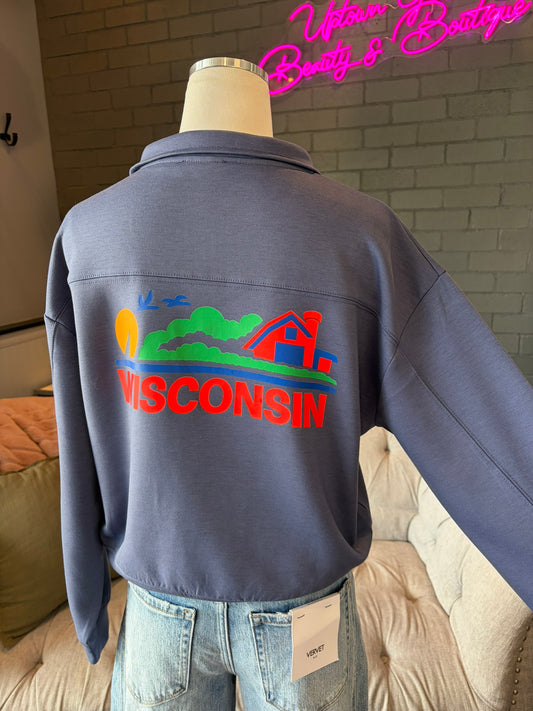Wisconsin Zip-Up Sweatshirt