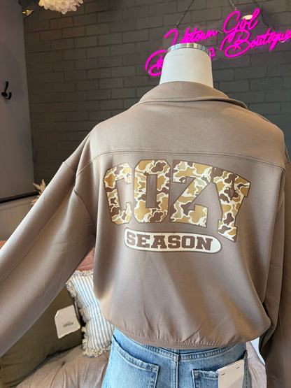 Cozy Season Zip-Up Sweatshirt