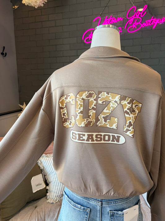 Cozy Season Zip-Up Sweatshirt