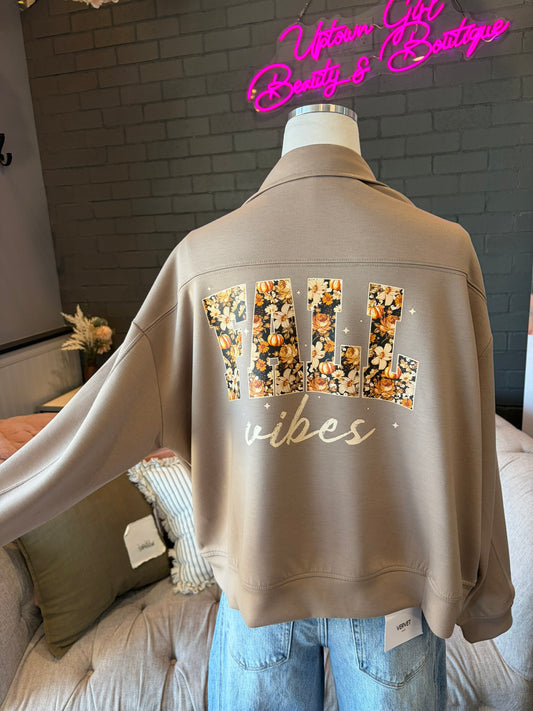 Fall Vibes Zip-Up Sweatshirt