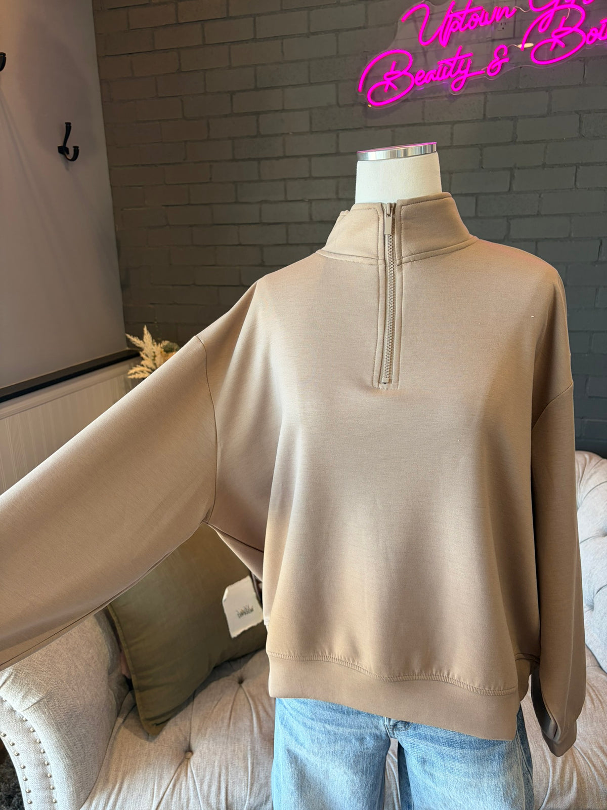 Fall Vibes Zip-Up Sweatshirt