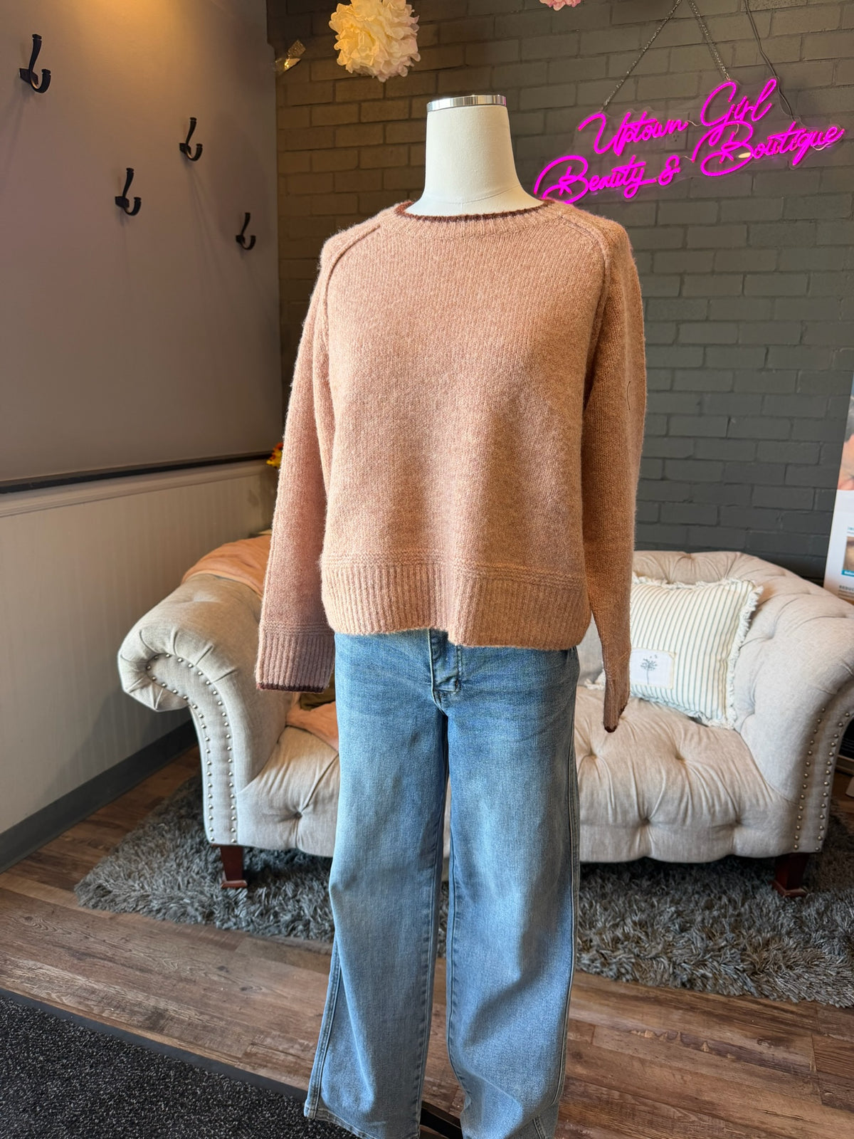 Maeve Contrast Sweater