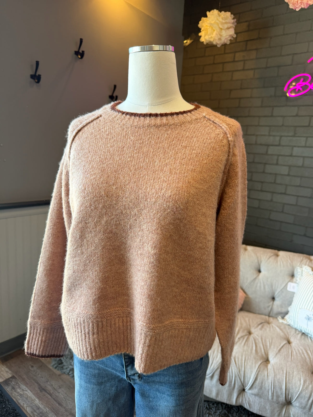 Maeve Contrast Sweater