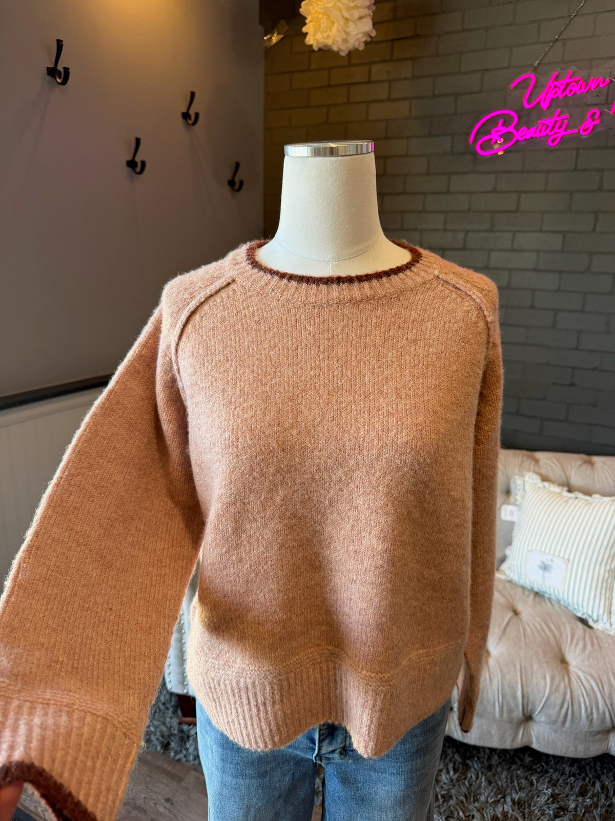 Maeve Contrast Sweater