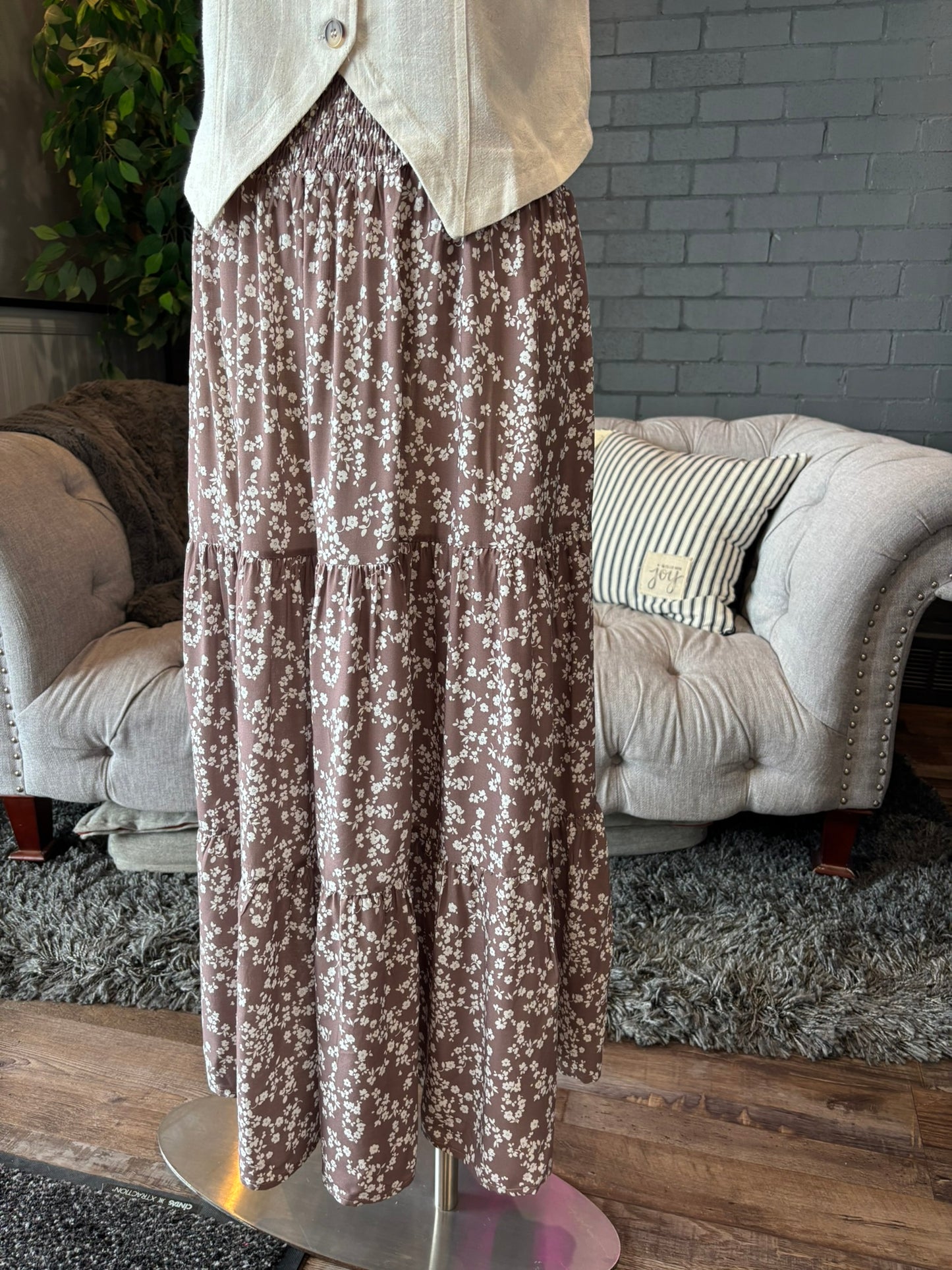Hilaria Tiered Maxi Skirt