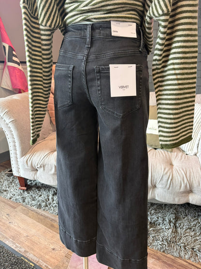 Tara Wide Leg Back Denim Jeans