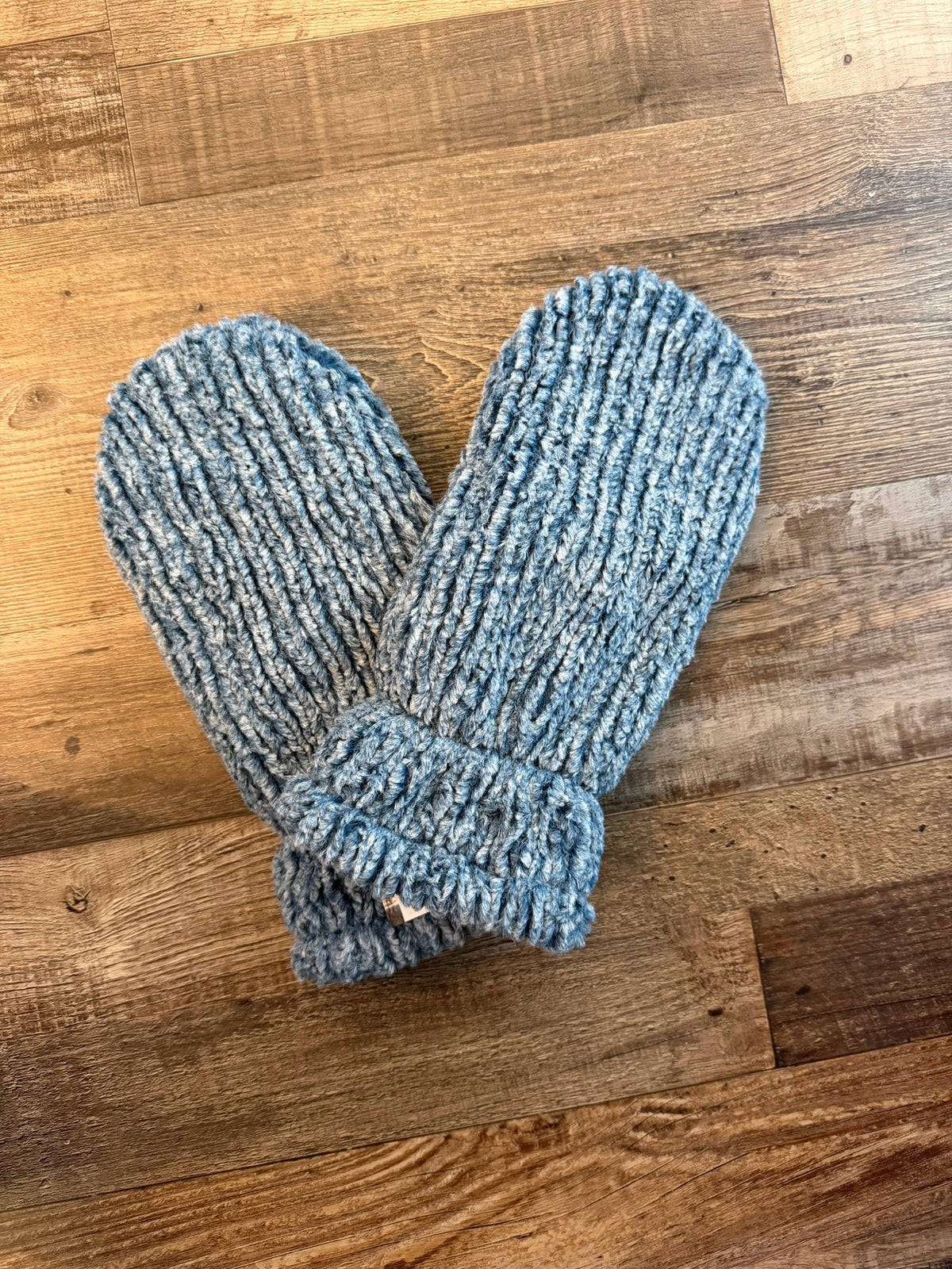 Denim Chenille Mittens