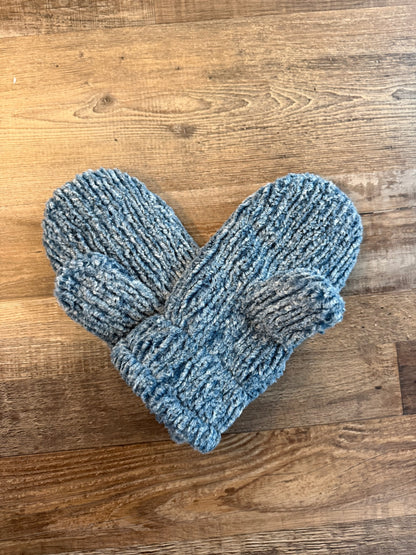 Denim Chenille Mittens