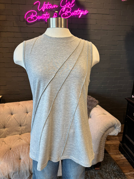 Xandra Pleated Tank Top