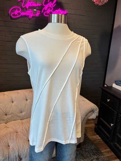 Xandra Pleated Tank Top