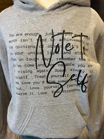 Note to Self Hoodie