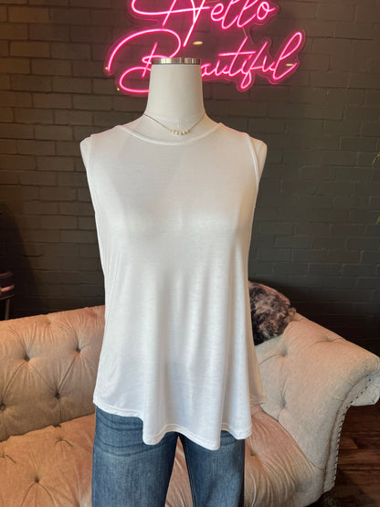 Erin Pleat Back Tank Top