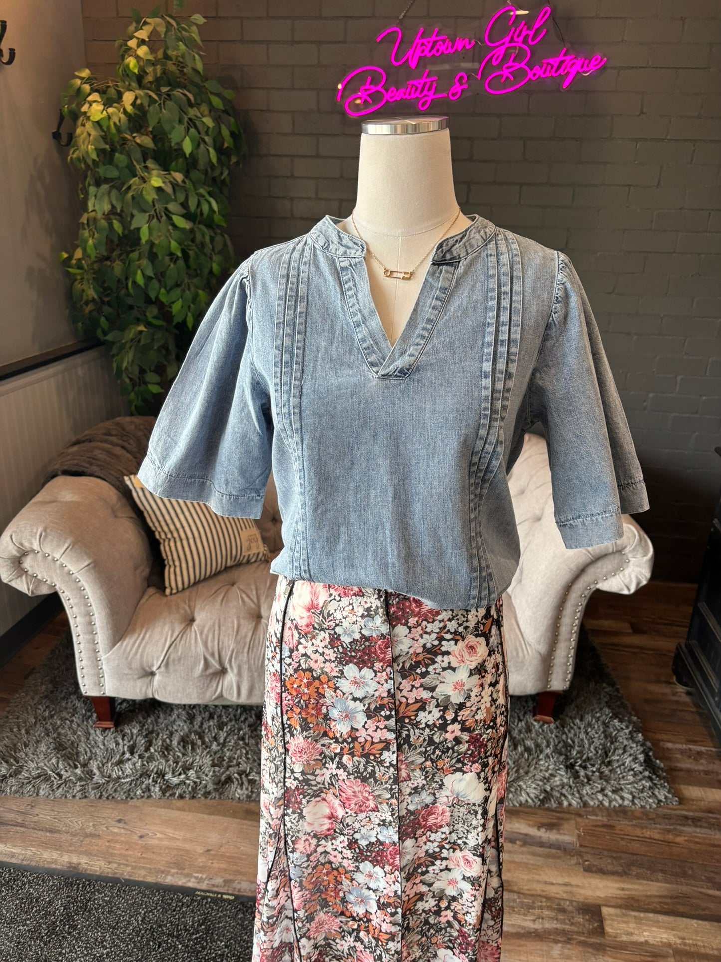 Hadley Denim Tunic