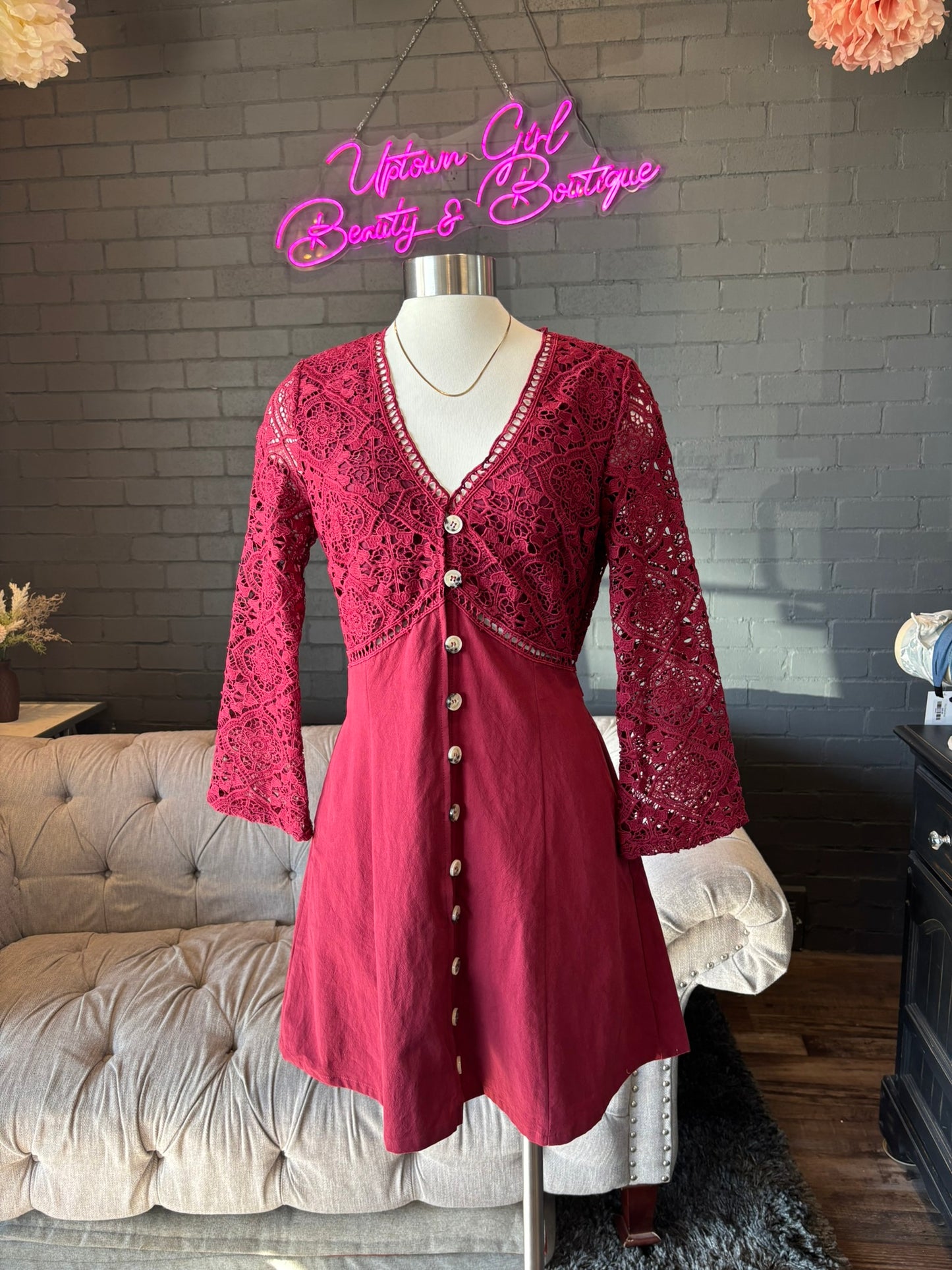 Monica Crochet Dress