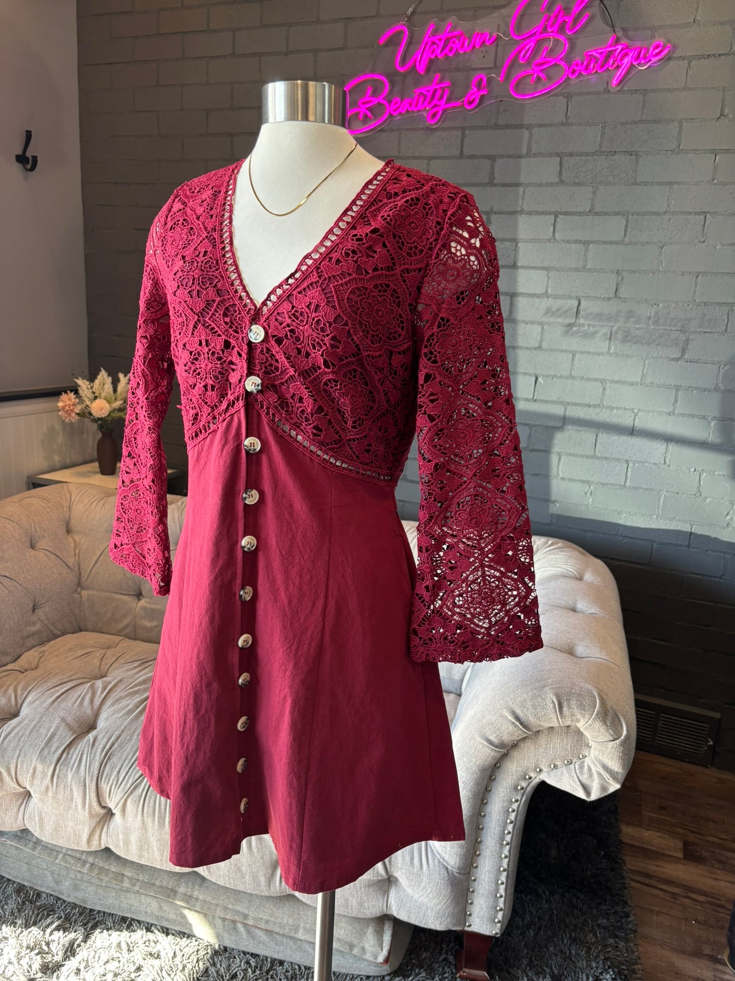 Monica Crochet Dress