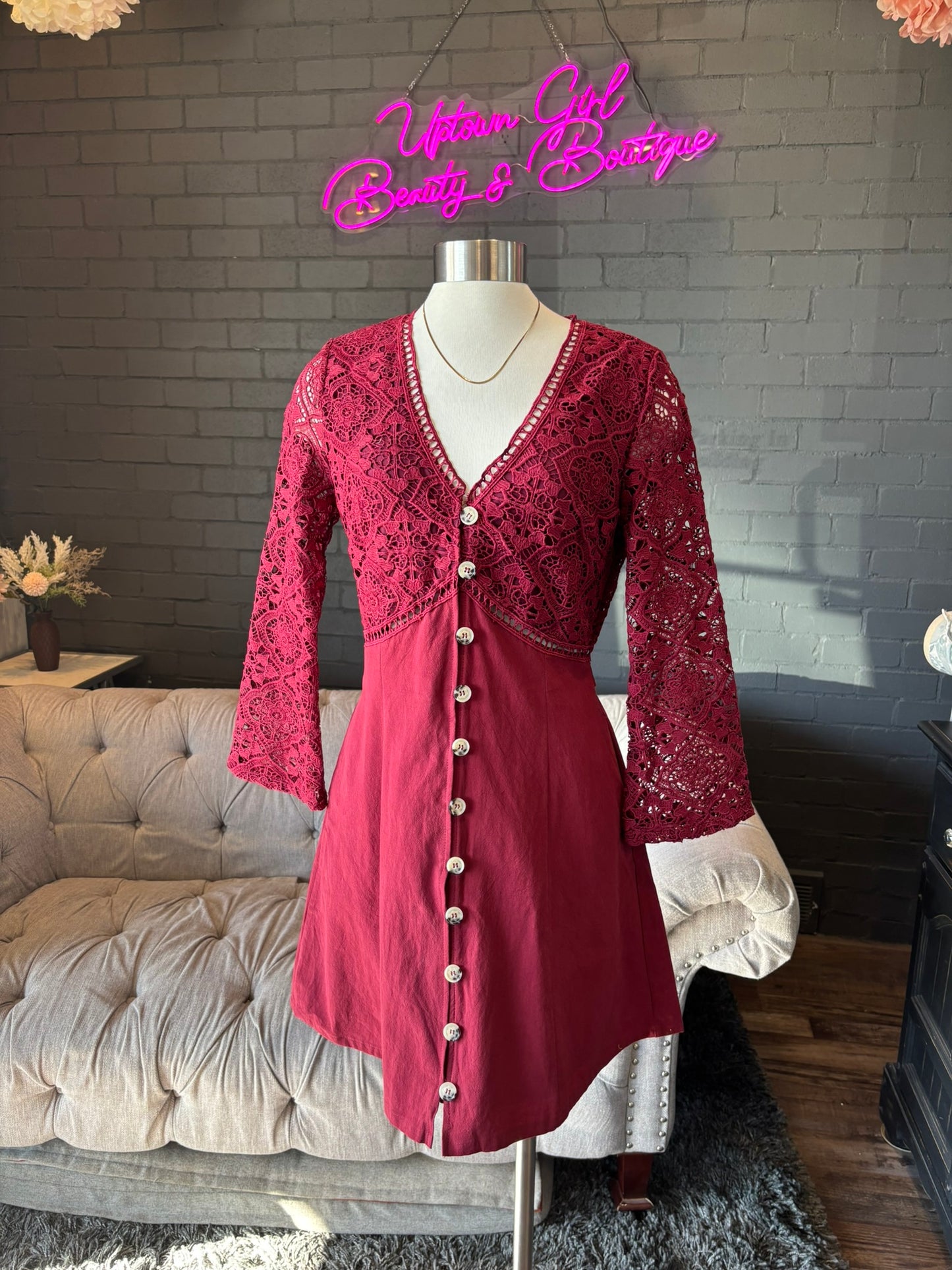 Monica Crochet Dress