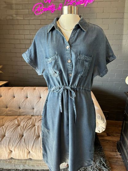 Hallie Denim Shirt Dress