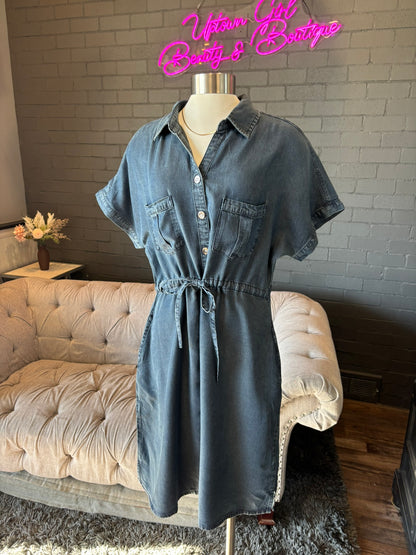 Hallie Denim Shirt Dress
