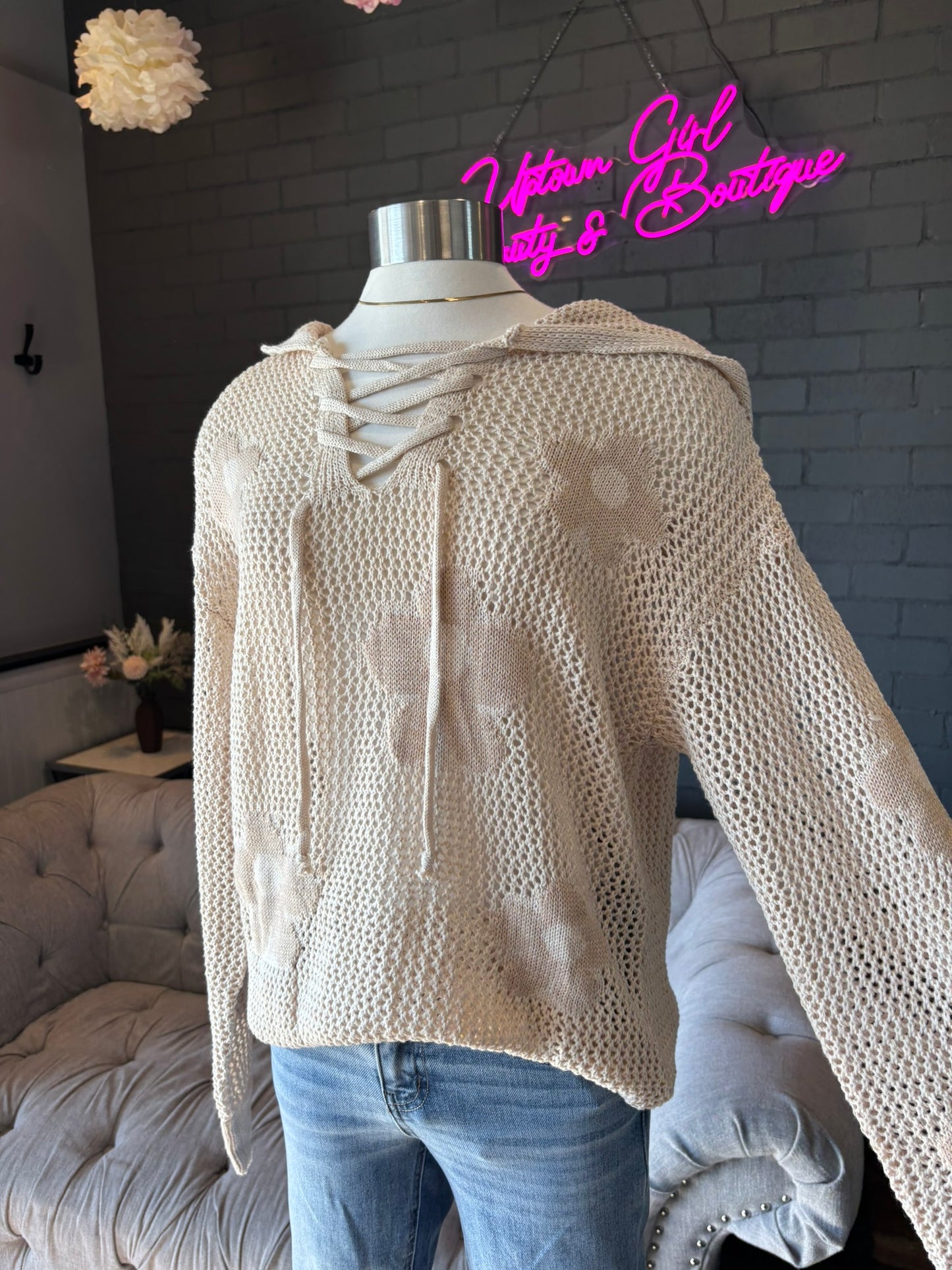 Daisy Crochet Hoodie