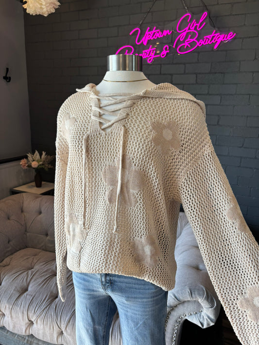 Daisy Crochet Hoodie