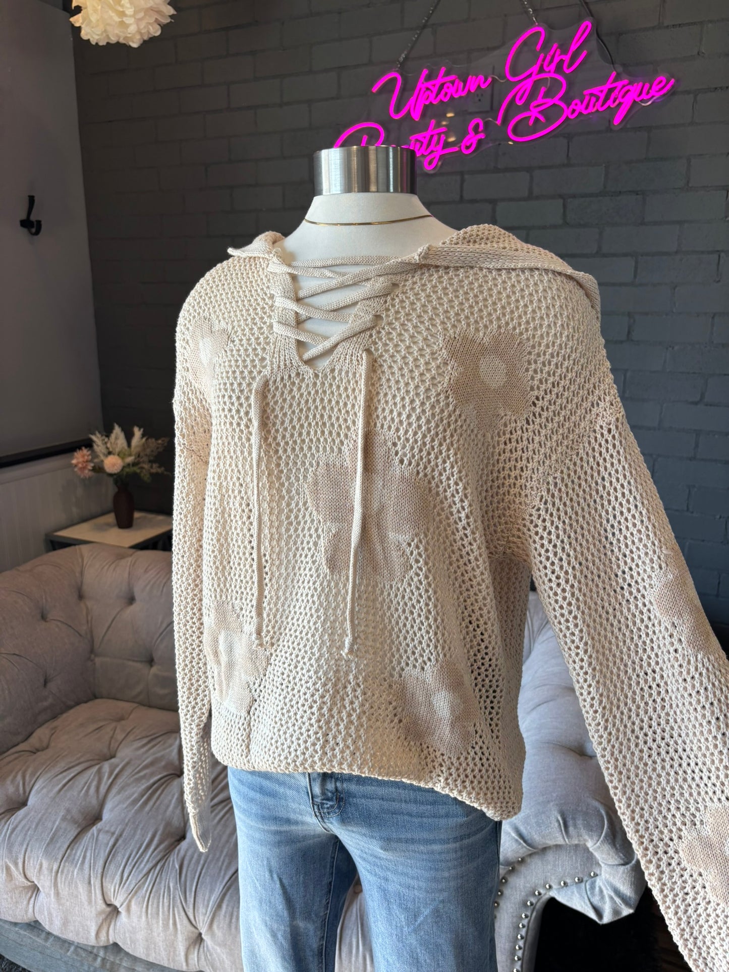 Daisy Crochet Hoodie