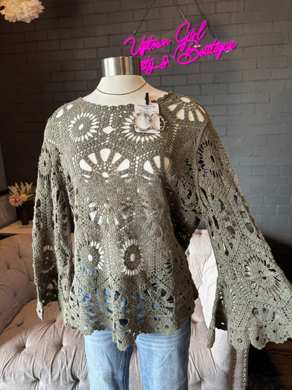 Kendra Crochet Top