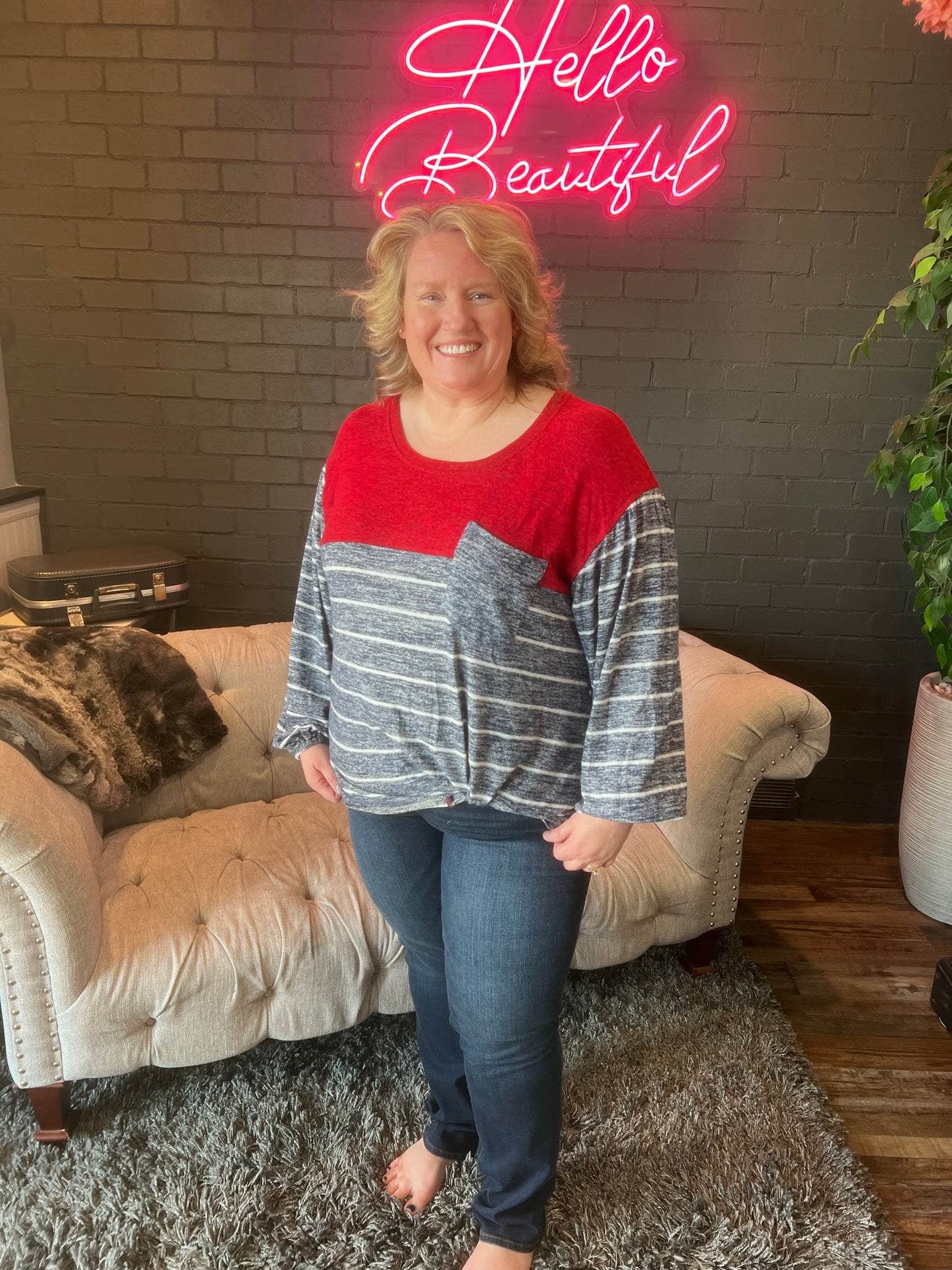 Elaine Striped Tee