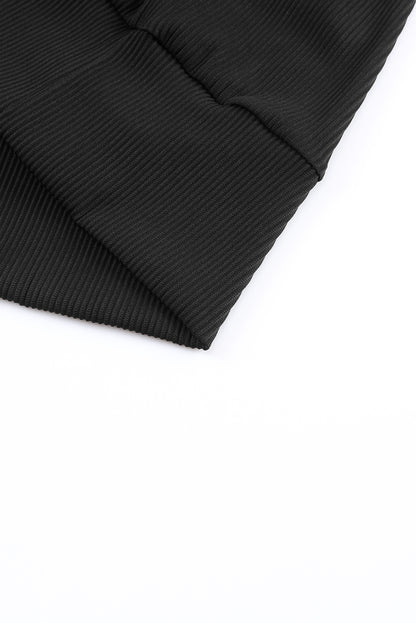 Avery Lace Trim Tee - Black
