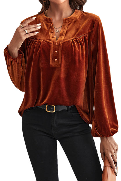 Flame Velvet Blouse