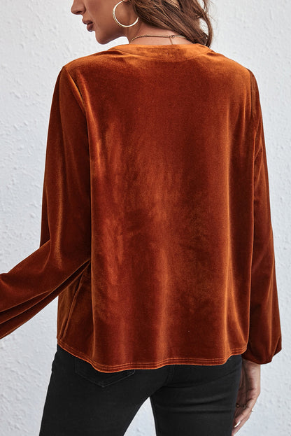 Flame Velvet Blouse