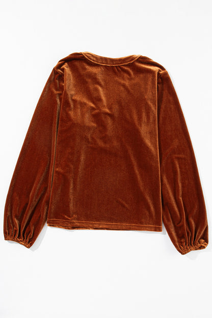 Flame Velvet Blouse
