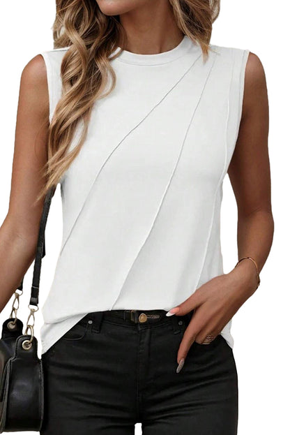Xandra Pleated Tank Top