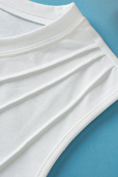 Xandra Pleated Tank Top