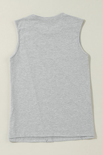 Xandra Pleated Tank Top
