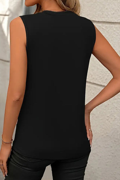 Xandra Pleated Tank Top