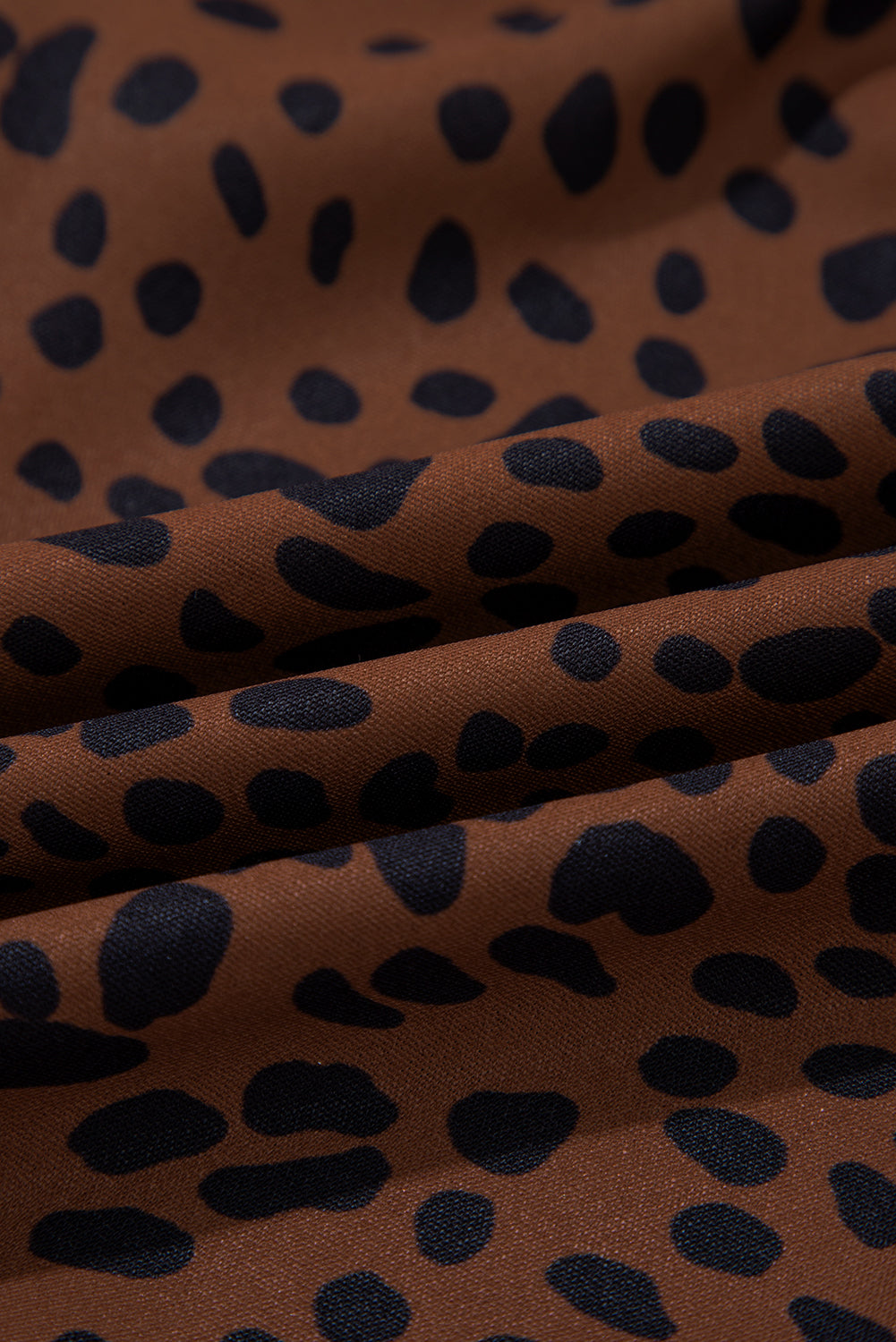 Sandra Leopard Ruffle Blouse