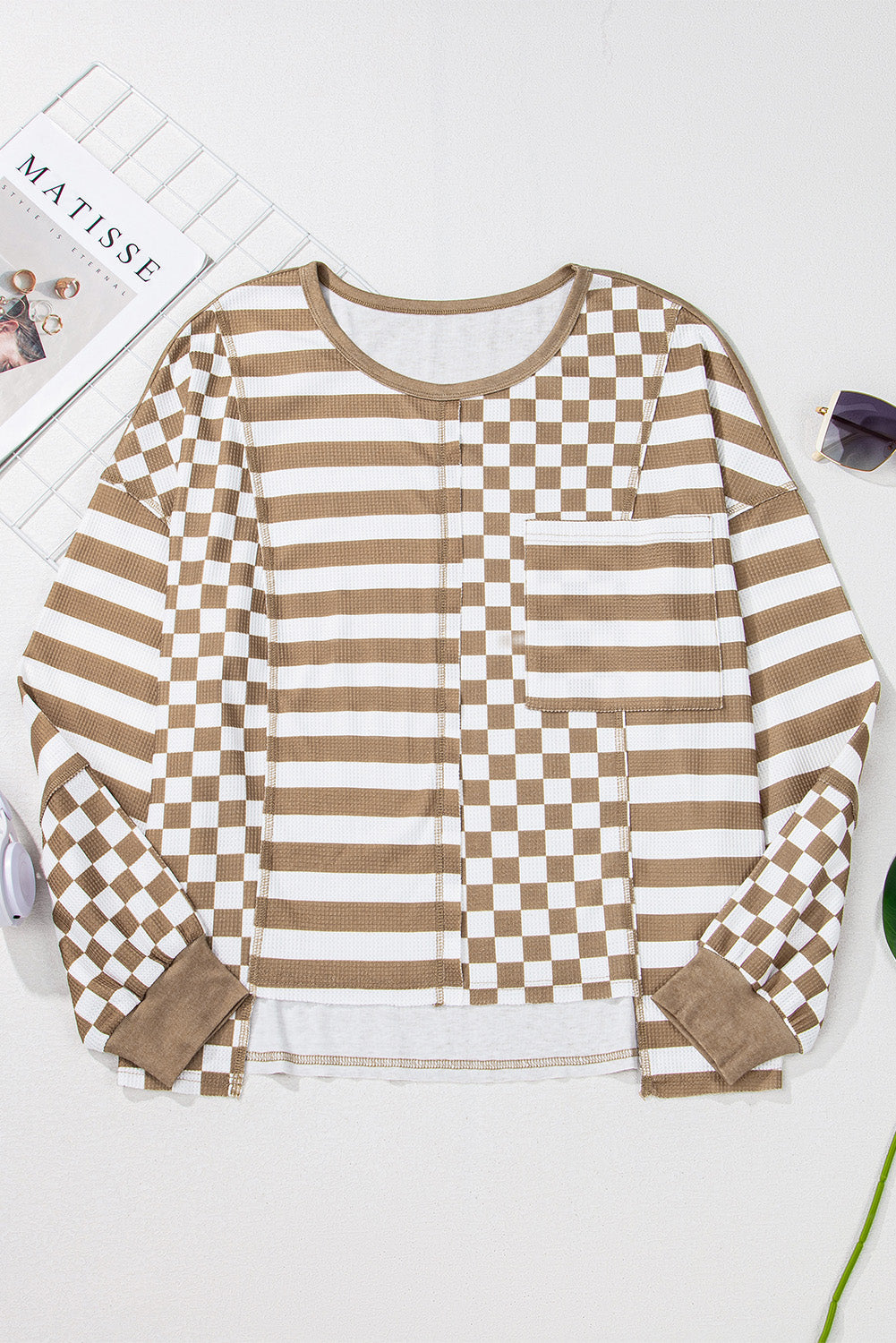 Raina Checkerboard Top