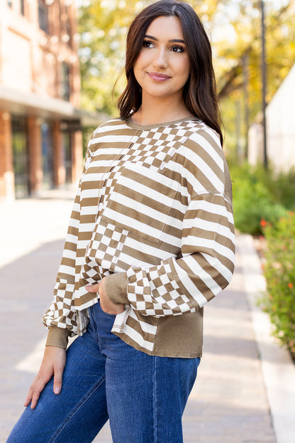 Raina Checkerboard Top