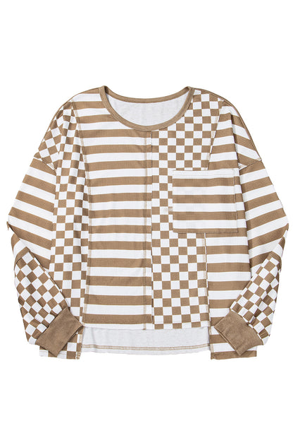 Raina Checkerboard Top
