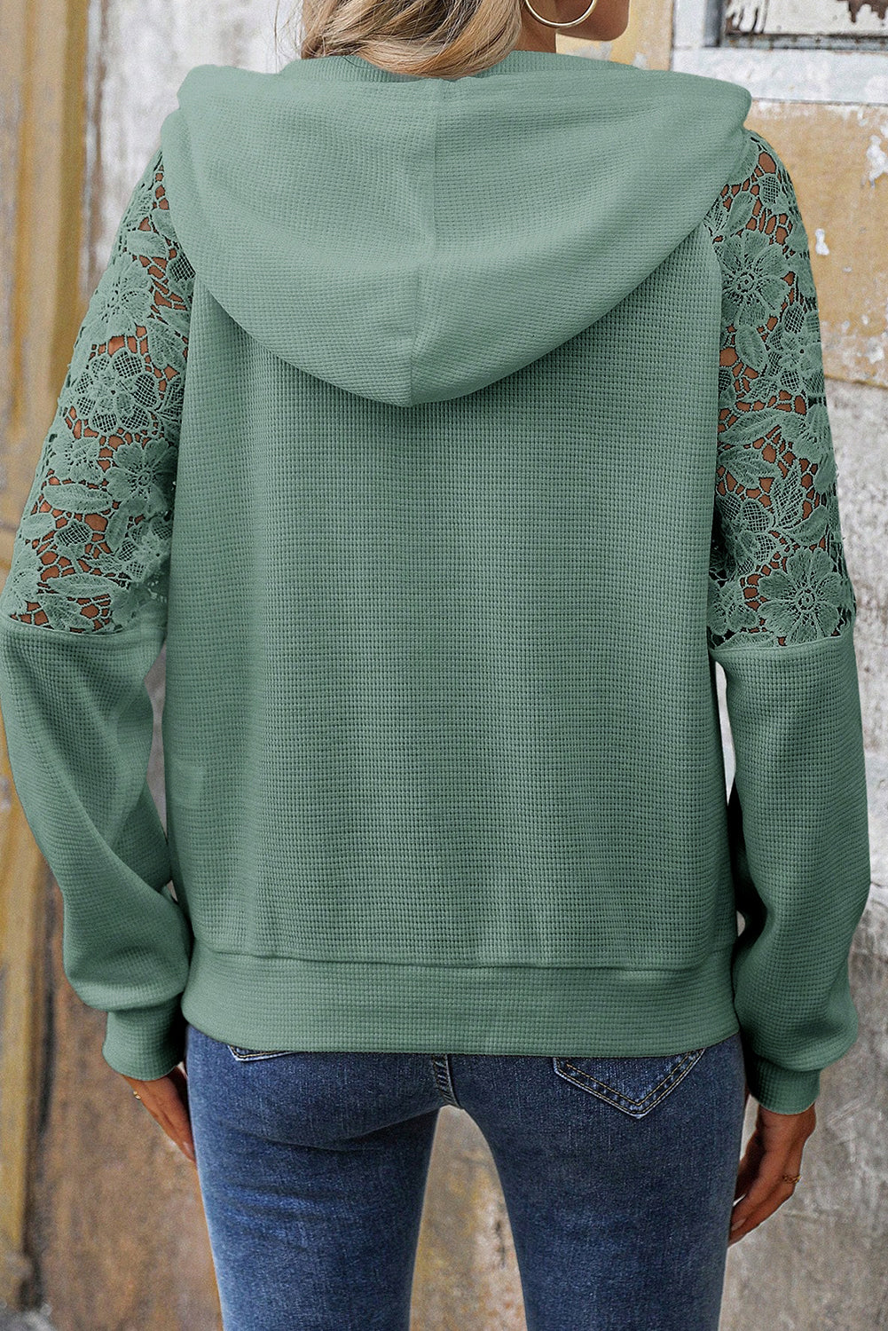 Fern Lace Detail Hoodie