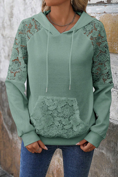 Fern Lace Detail Hoodie